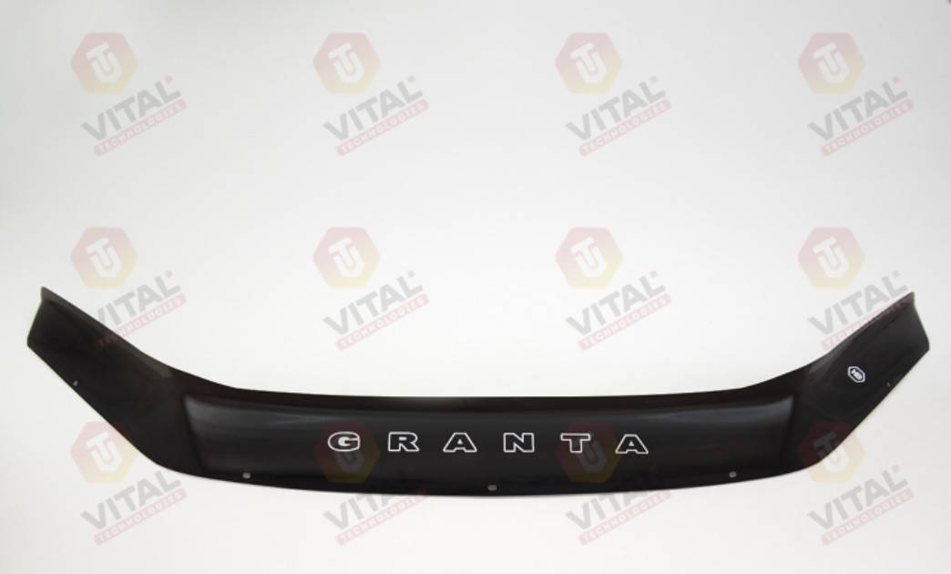 

Дефлектор капота VT52 (мухобойка) Lada Granta 2011-2018, Vip Tuning, VZ02