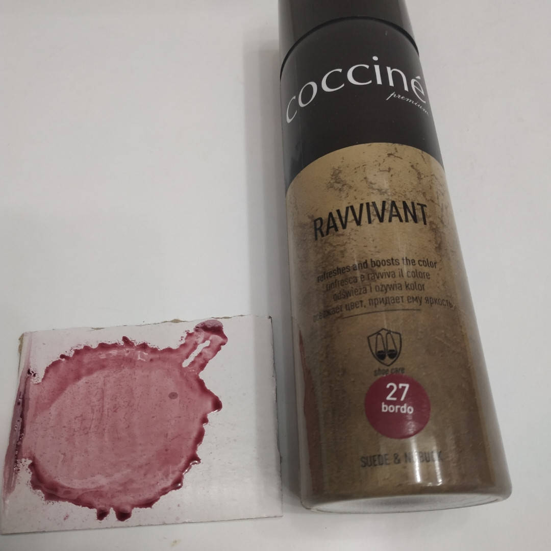 

Краска бордовая для замши нубука Coccine 250 мл., Бордовый