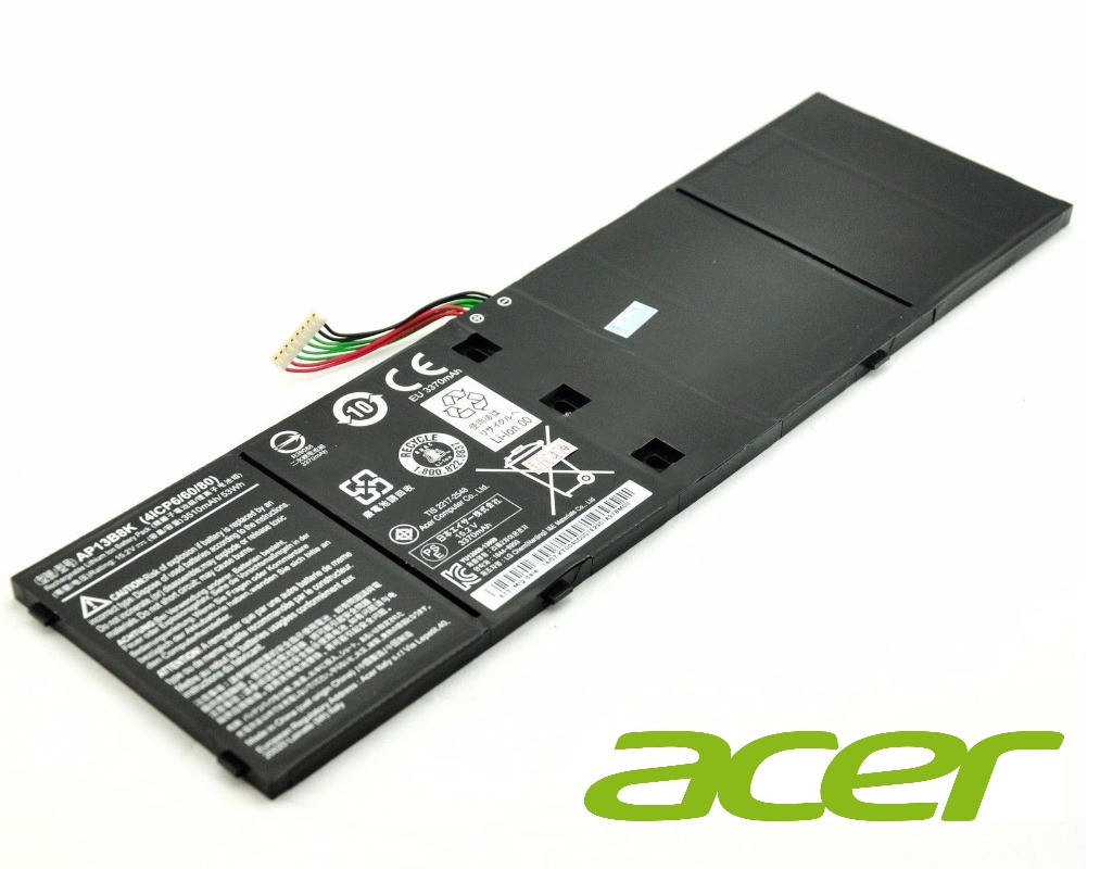 

Оригинальная батарея для ноутбука Acer 15V, 3560mAh, 53Wh - AP13B3K - АКБ, Черный