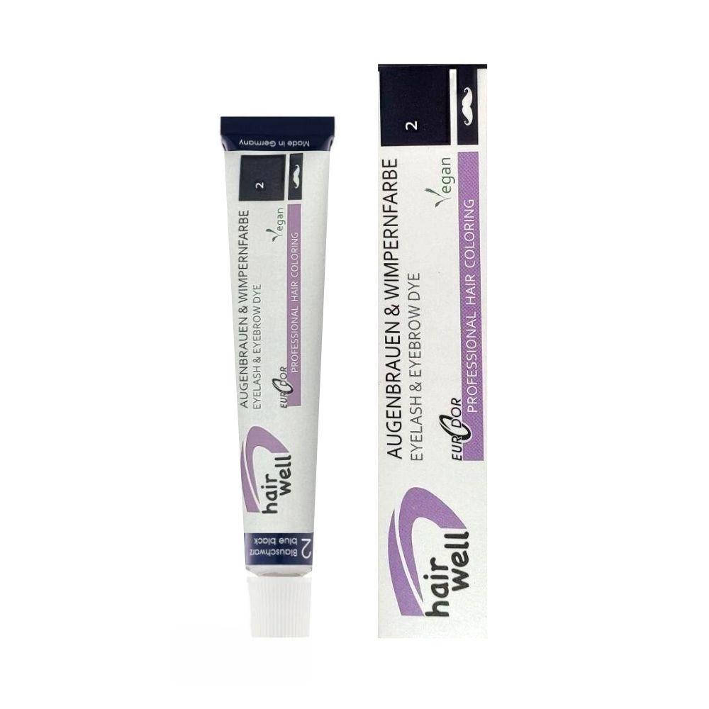 

Краска для ресниц и бровей Hair Well цвет иссиня-черный, 20 мл