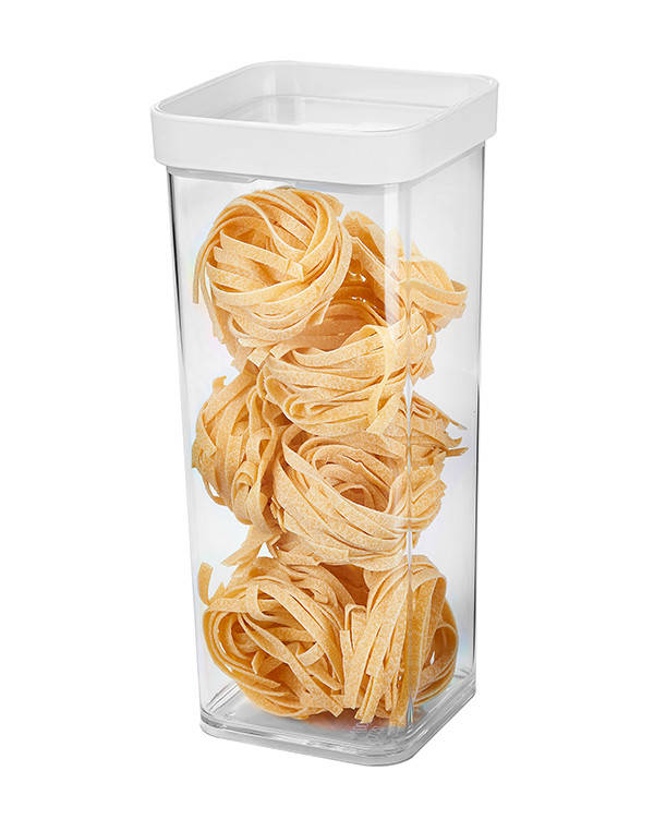 

Емкость для сыпучих продуктов Пластиковая банка G-692 контейнер для хранения спагетти круп и макарон 1,5 литра, Прозрачный