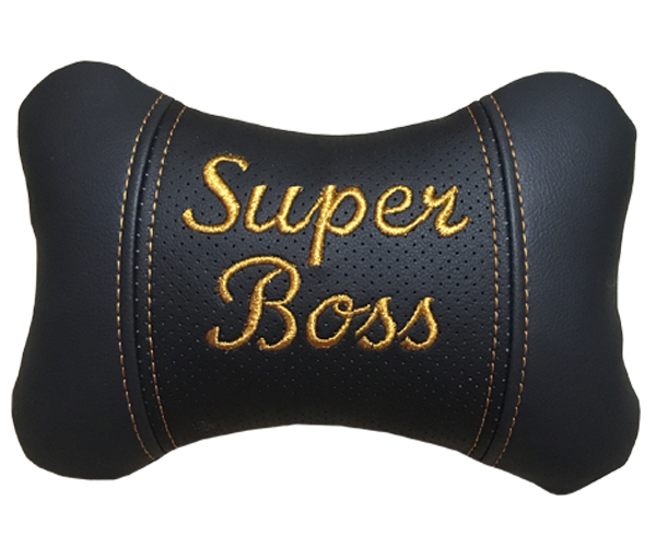 

Подушка на подголовник в авто под шею, дорожная автоподушка SUPER BOSS, Черный