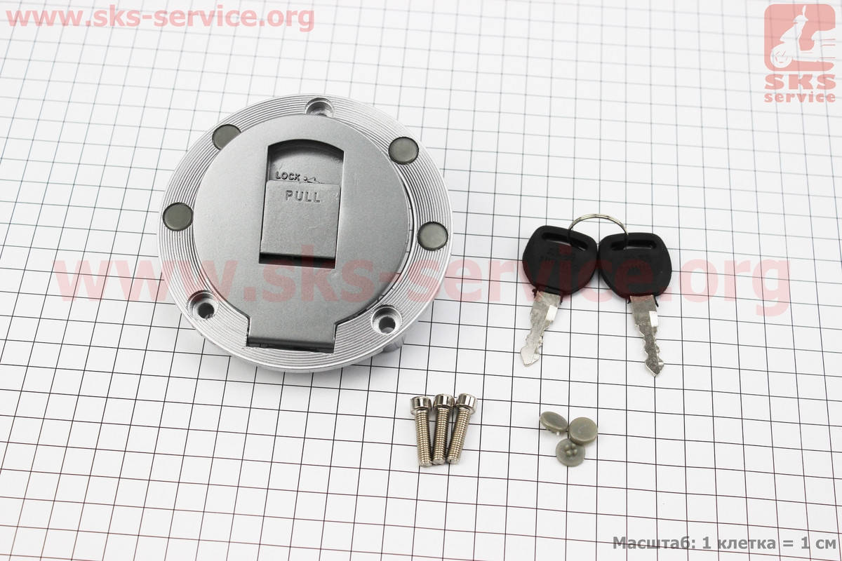 

Крышка бака топливного круглая корпус метал на мотоцикл CB125-250 Viper 125J