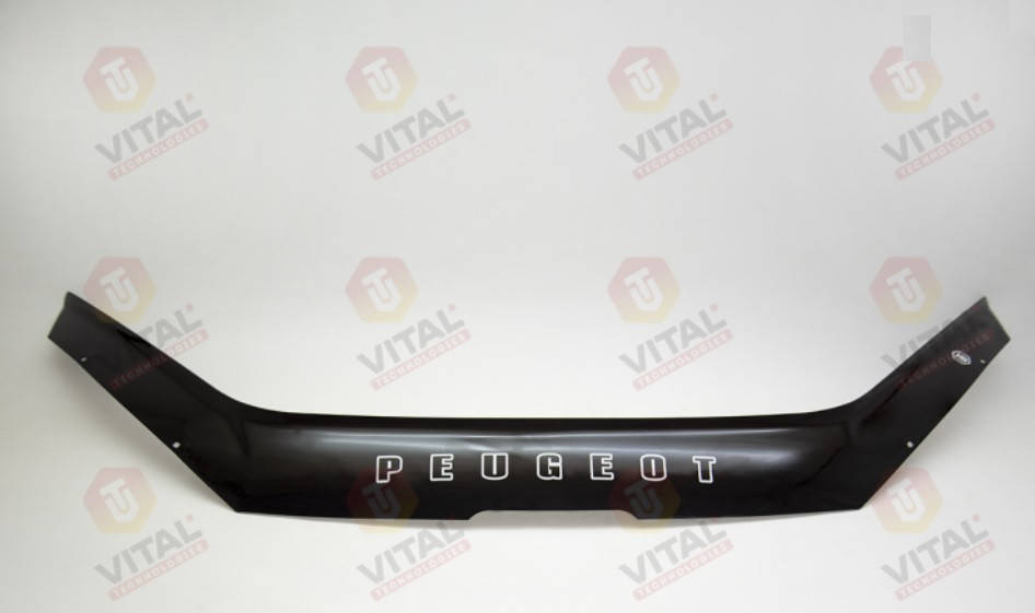 

Дефлектор капота VT52 (мухобойка) Peugeot 206 1 1998-2008, Vip Tuning, PG01
