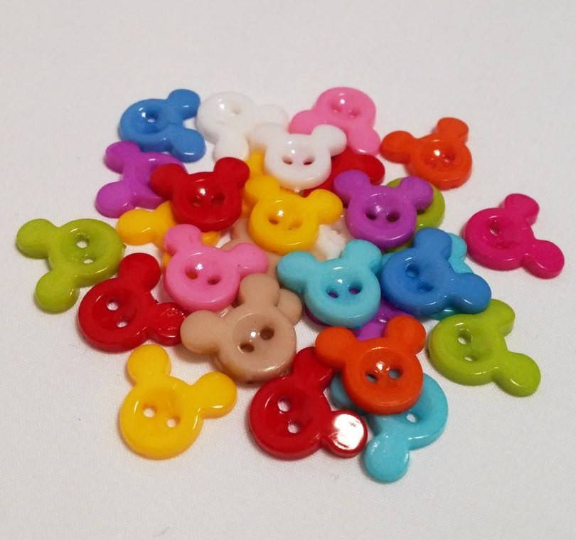 

Пуговицы декоративные "Микки Маус" 10шт в упаковке