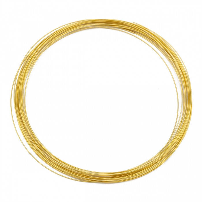 

Проволока c Памятью 0.6х115мм, Стальная, для Ожерелий, Цвет: Золото, Размер: Диаметр: 11.5см, Толщина 0.6мм,