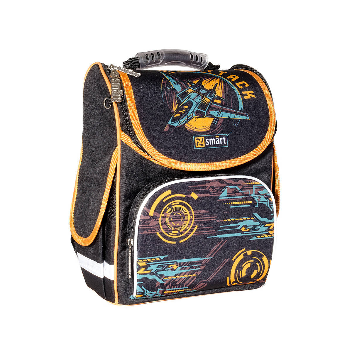 

Рюкзак школьный каркасный SMART PG-11 Air Attack, Черный