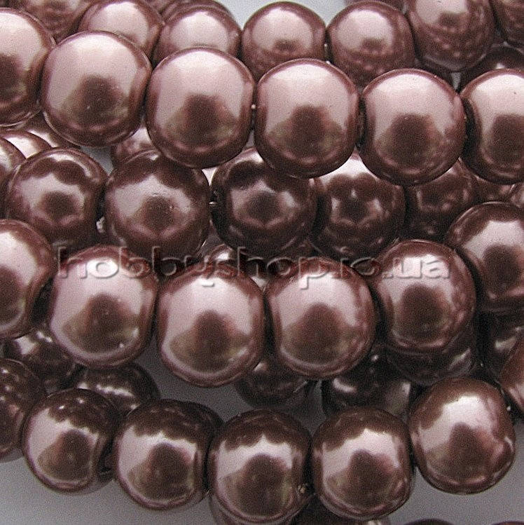 

Жемчуг керамический 8 мм кофейный темный (100-110 шт)