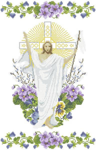 

ХВВГ-065. Схема для вишивки бісером Великодній рушник