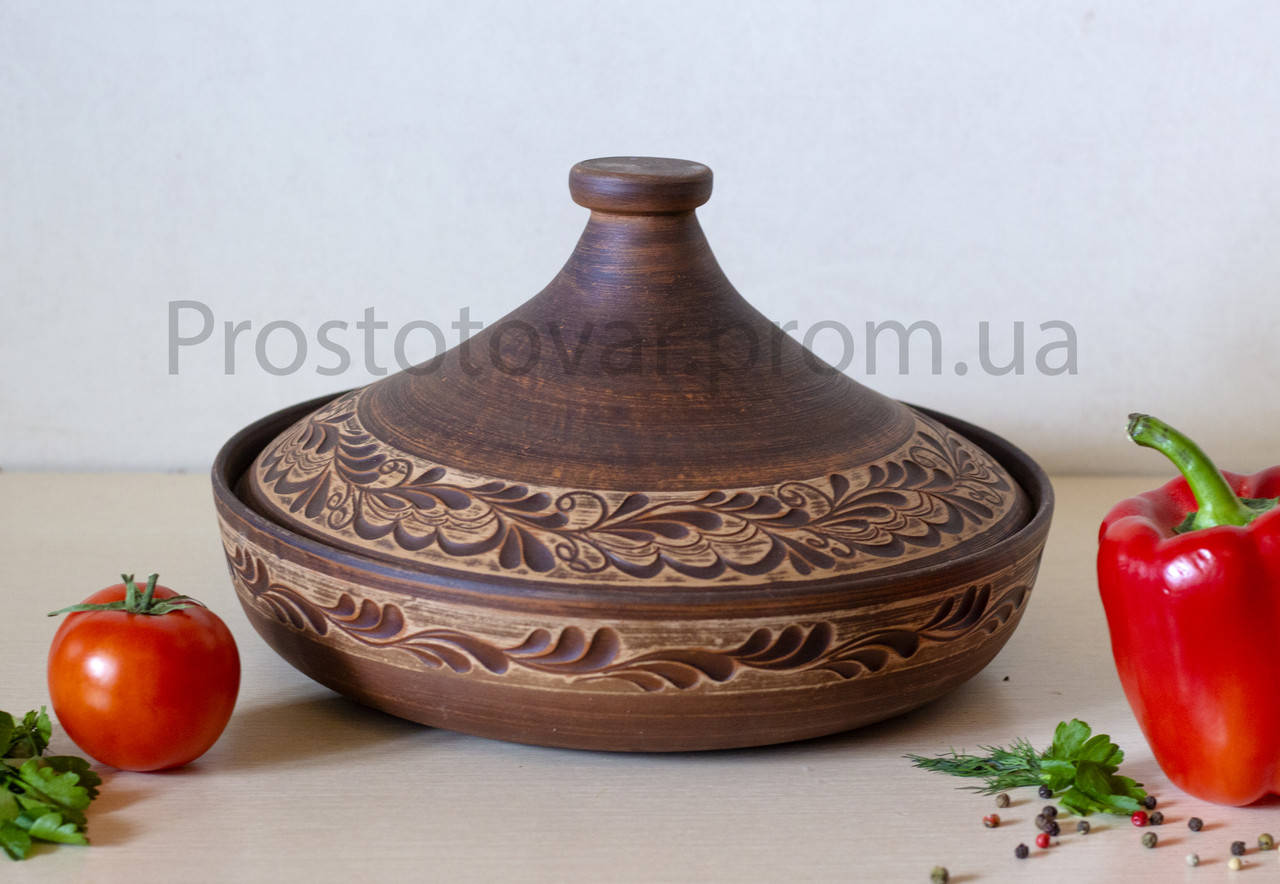 

Таджин, тажин из глины. 2,5 л