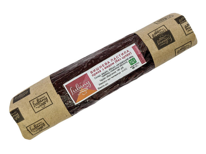 

Натуральная пастила вишневая с медом (80 г)
