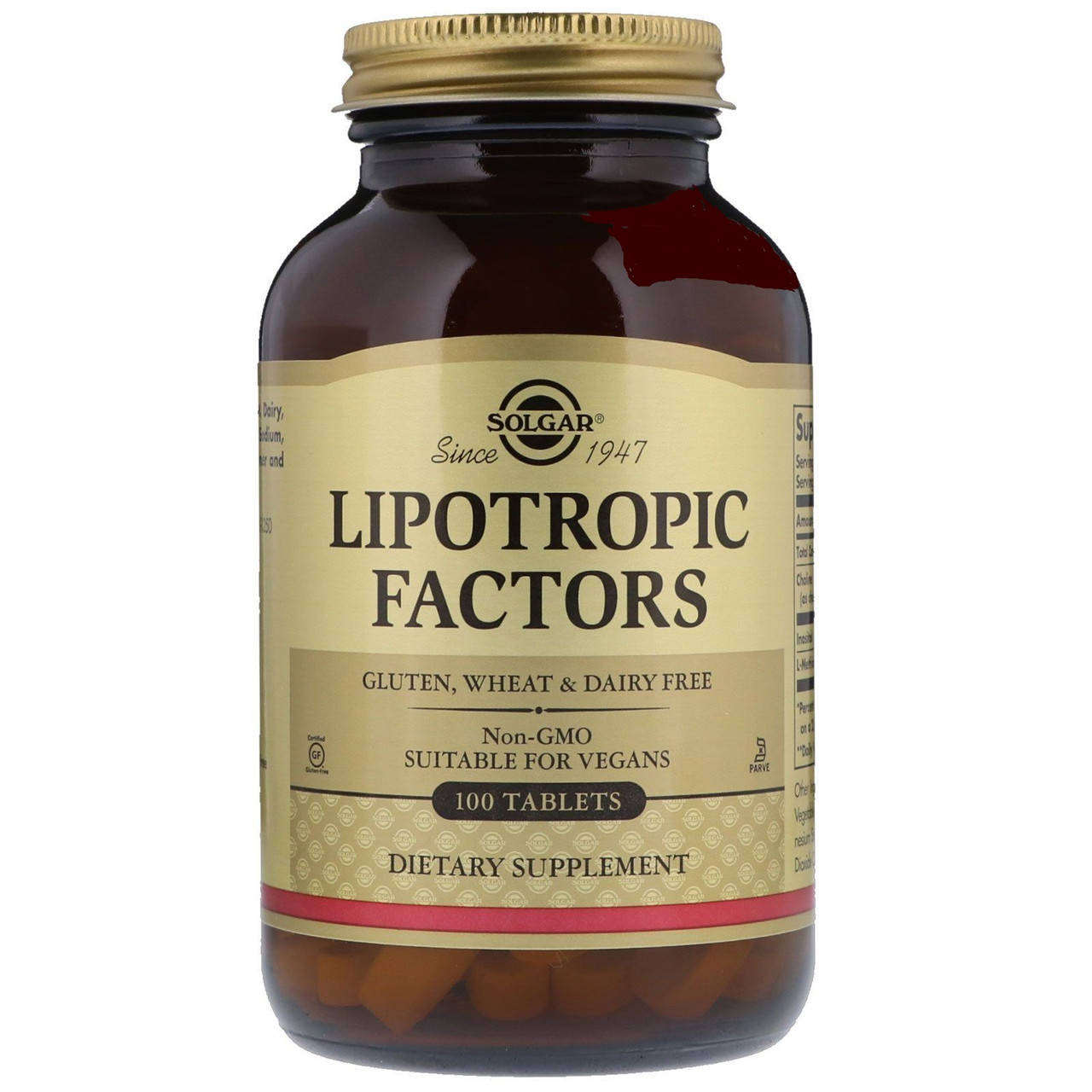 

Липотропный фактор Solgar Lipotropic Factors 100 таблеток