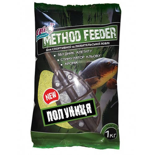 

Прикормка "Ай подсекай" ""METHOD FEEDER" клубника 1000г