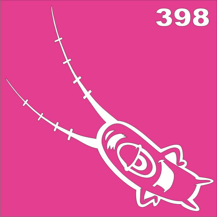 

Трафарет Циклоп для био-тату хной, блеск тату Boni Kasel № 398