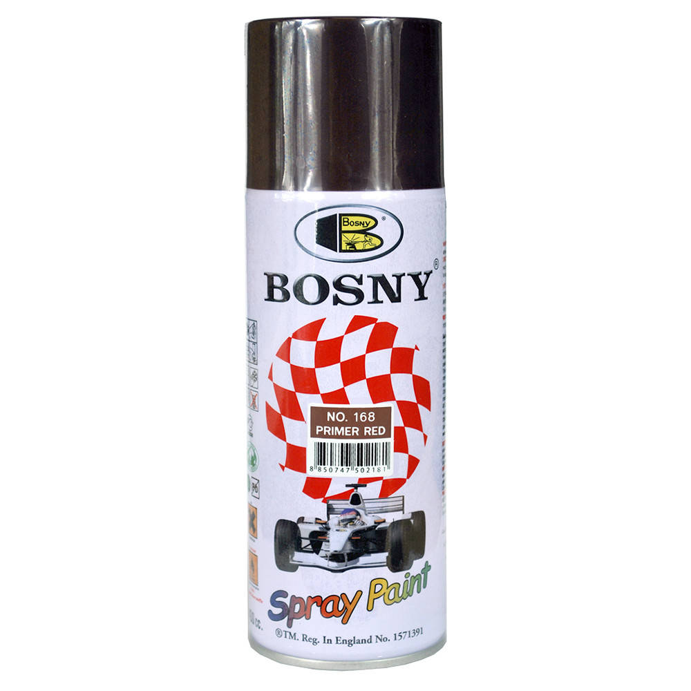 

Грунтовка-спрей Bosny 168 красно-коричневая 400 мл, Красный