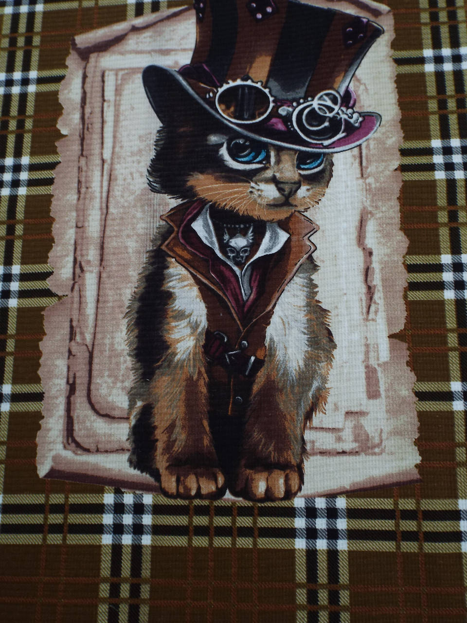 

Ткань Вафельная Ширина 50 см. Кот чародей