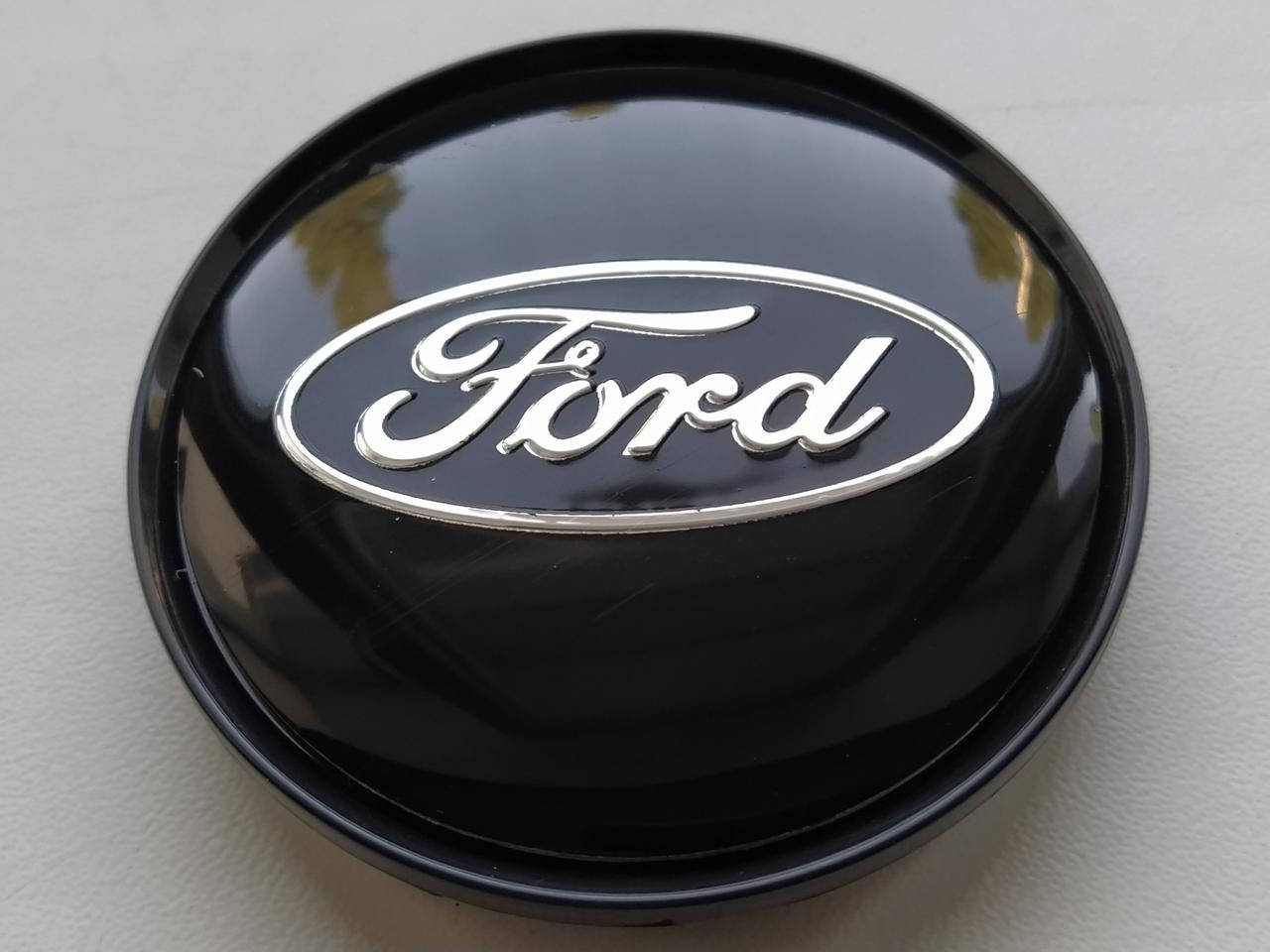 

Колпачки заглушки в литые диски Ford 63/58/8 мм. Черная основа