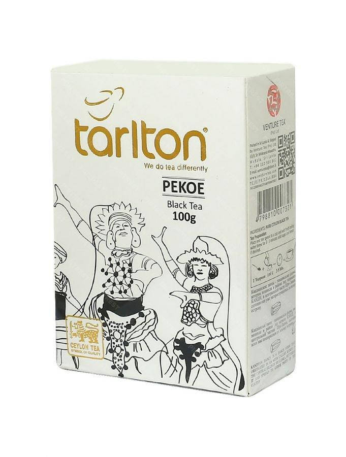 

Чай Tarlton черный Pekoe цейлонский среднелистовой 100 грамм