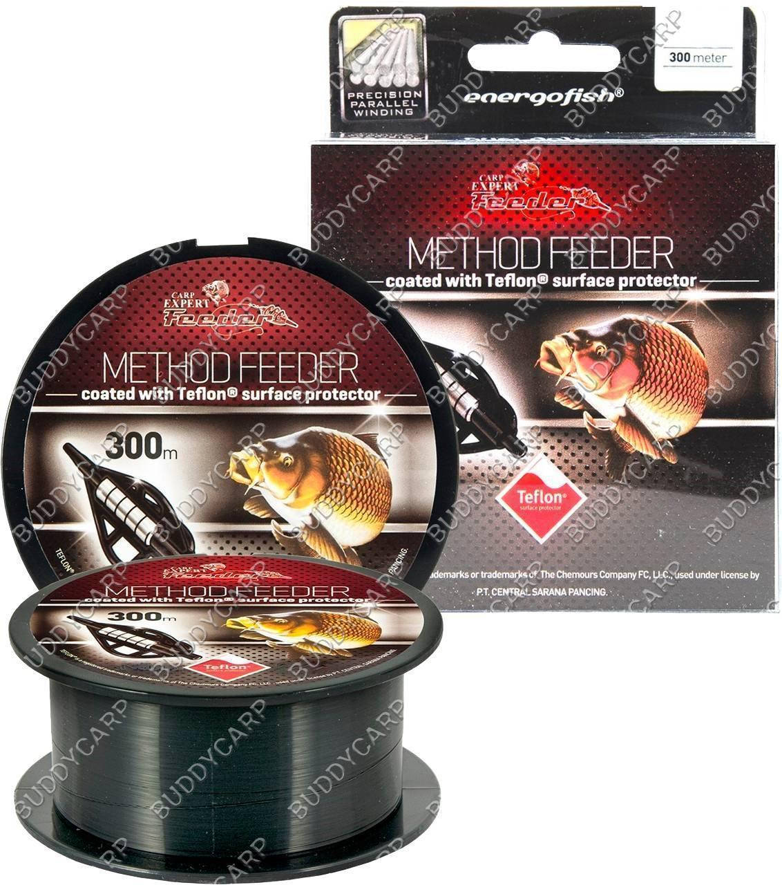 

Леска 0.30 мм 300 метров 11.45 кг Carp Expert Method Feeder Teflon, Черный