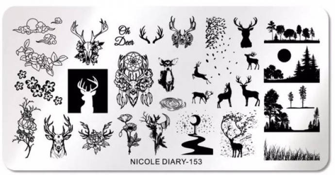 

Пластина для стемпинга Nicole Dairy 153