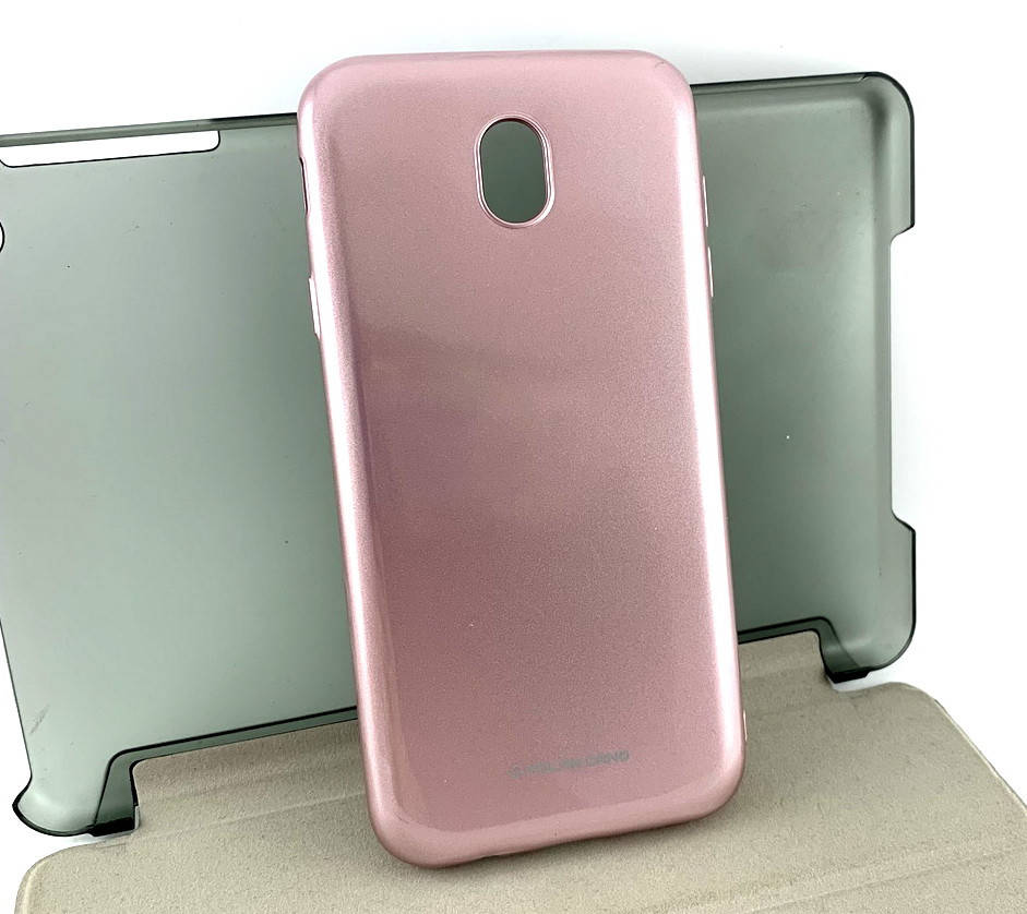 

Чехол на Samsung j7 2017, j730 накладка бампер Molan силиконовый розовый
