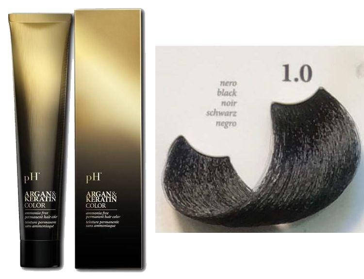 

Краска для волос с арганом и кератином 1.0 черный pH laboratories pH Argan&Keratin, 100 мл