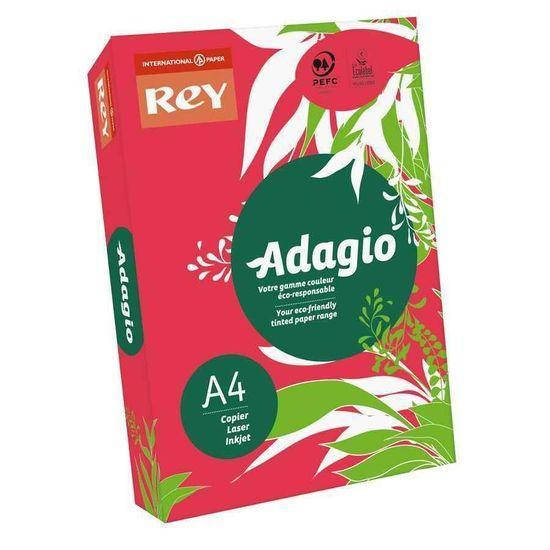 

Папір кольор. А4 160г/м REY Adagio Red 22 (червоний)(250)(1250)