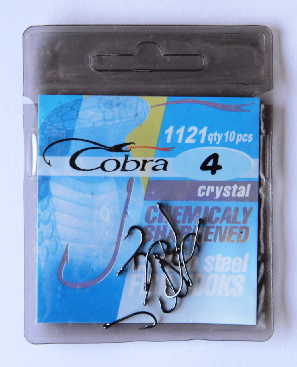 

Cobra crystal, крючки для рыбалки , №4, 10шт
