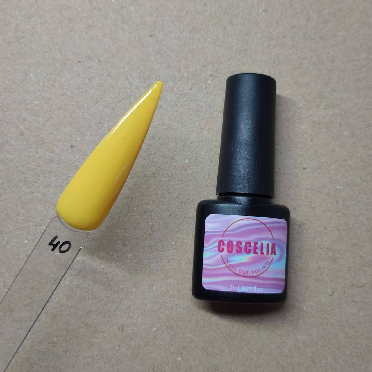 

Гель лак желтый 7 мл Coscelia №40