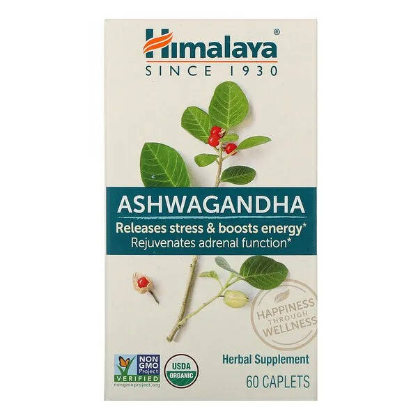 

Himalaya Herbal Healthcare, Ашвагандха, 60 капсул