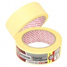 

Лента малярная 38мм, 40м, желтая INTERTOOL DM-3840