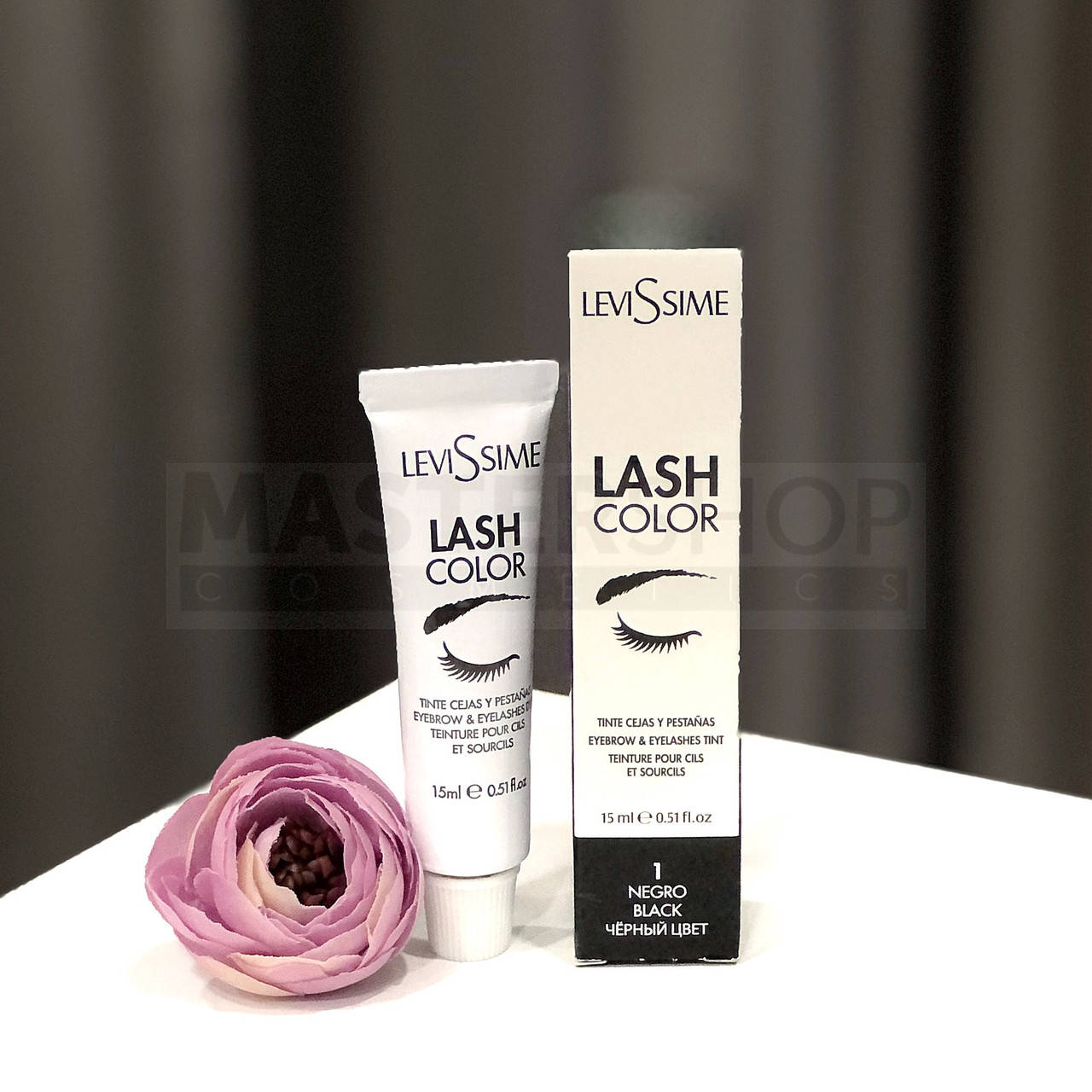 

Краска для бровей и ресниц LeviSsime 1 black (черный)