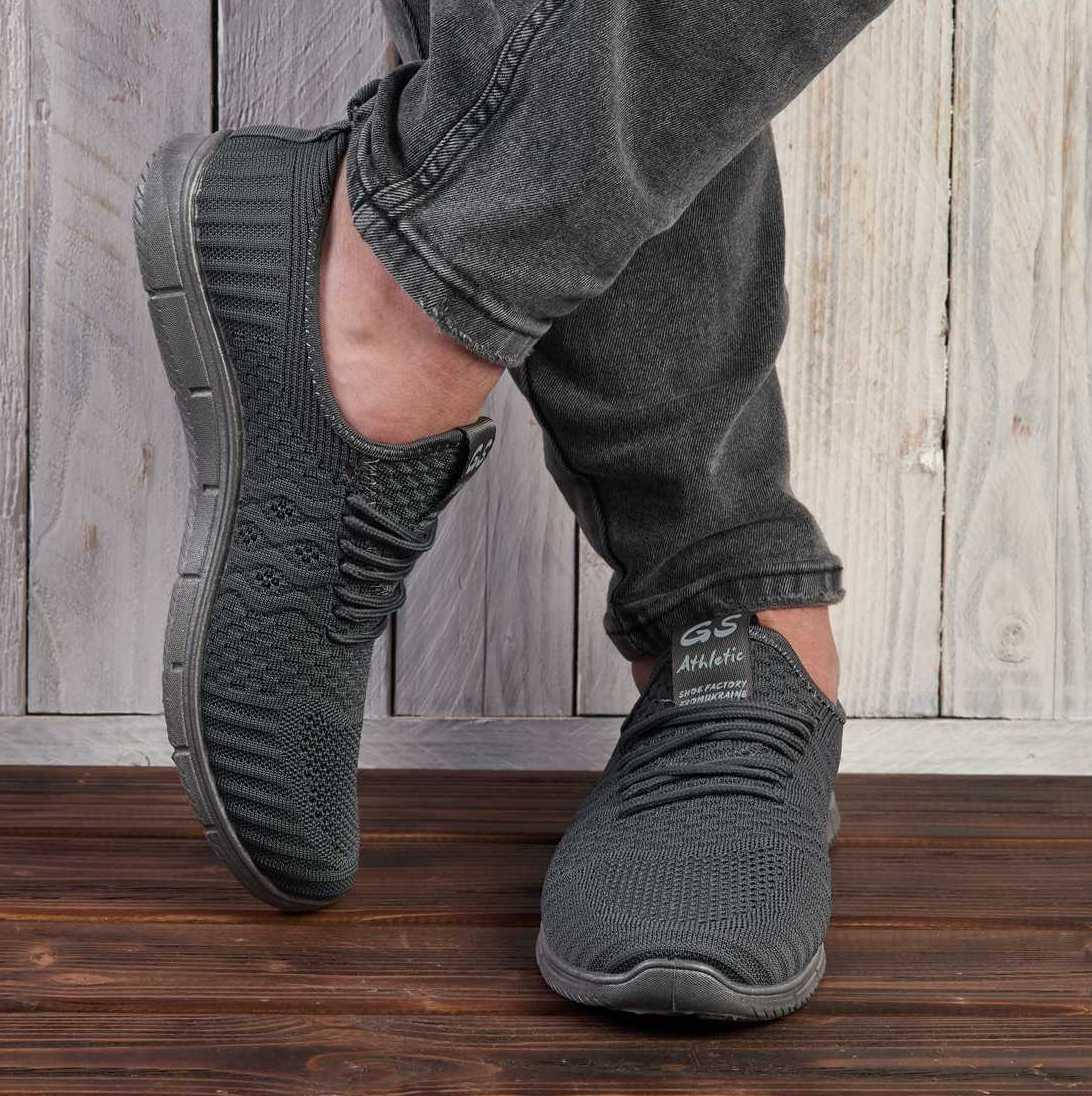 

Кроссовки мужские летние серые (Нс-955ср), Серый