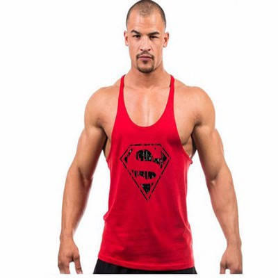 

Мужская спортивная майка бодибилдинг красный, XXL