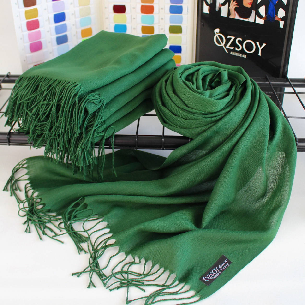 

Шарф палантин Ozsoy "Луїза" травяний 116068