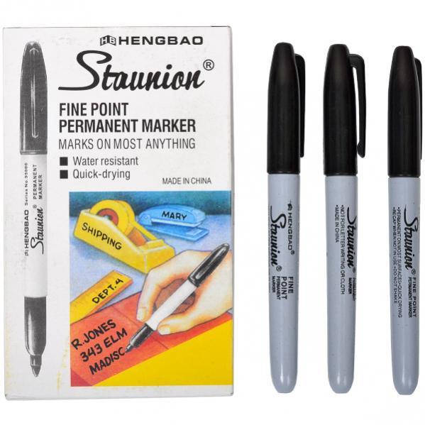 

Маркер толстый перманентный, черный цвет. SHARP 99000