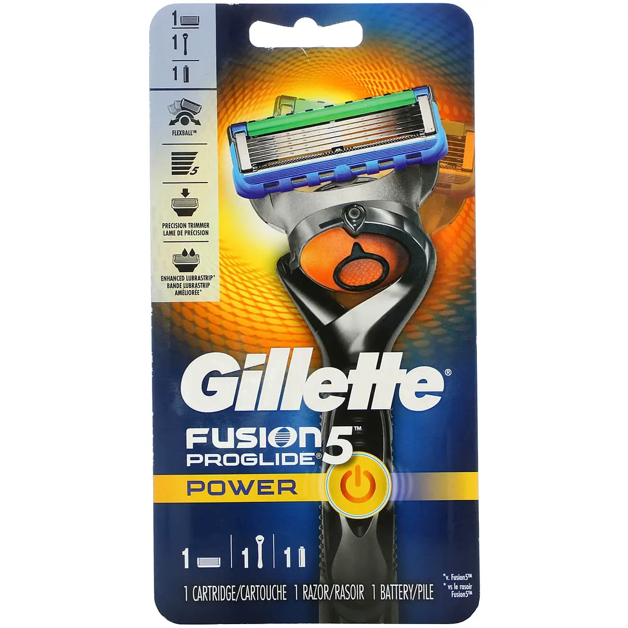 

Gillette, Бритва Fusion5 Proglide Power, 1 бритва+ 1 кассета+ 1 батарейка
