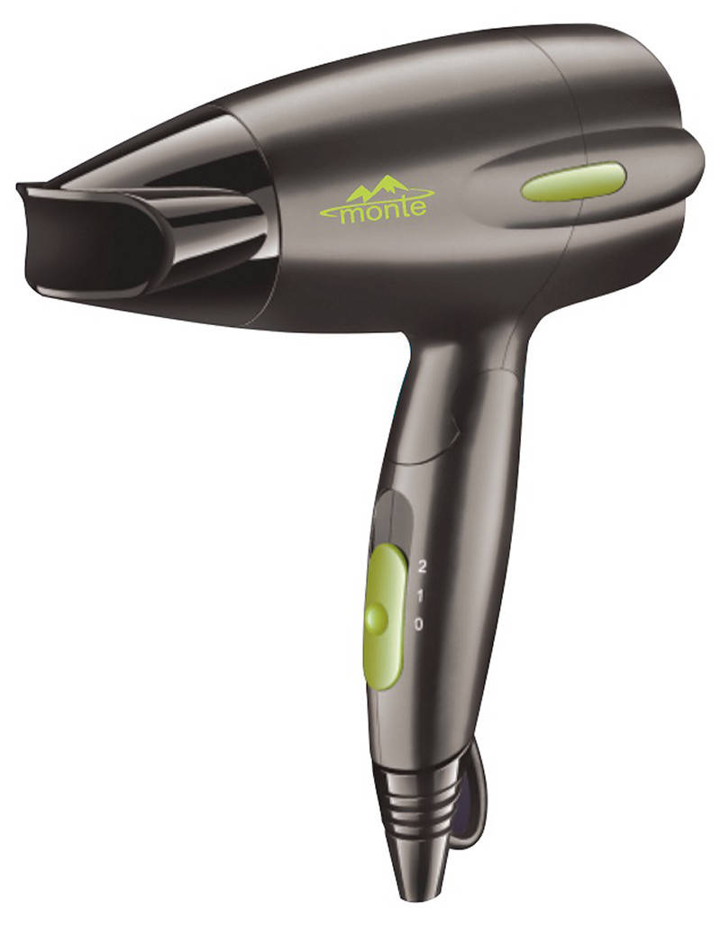 

Фен для волос Monte MT-5208G 1400 Вт Черный/ Зеленый