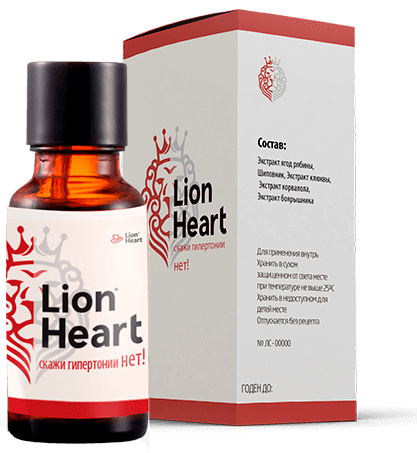 

Капли средство Lion Heart от гипертонии ,ukrfarm