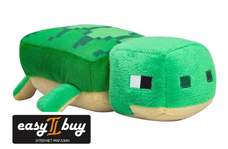 

М'яка іграшка Черепаха Майнкрафт Sea Turtle Minecraft 22 см, Серый