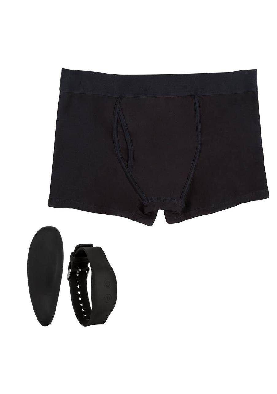 

Вибрирующие трусы для мужчин Remote Control Boxer Brief Set, CalExotics, Черный