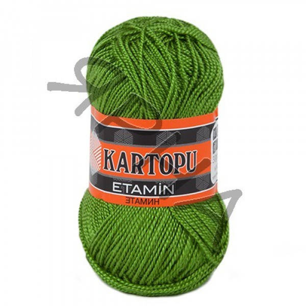 

Пряжа Etamin Kartopu, 30гр №392 зеленое яблоко