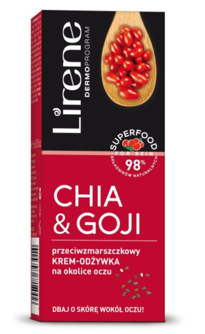 

Крем під очі Lirene 15мл Superfood Чіа і годжі