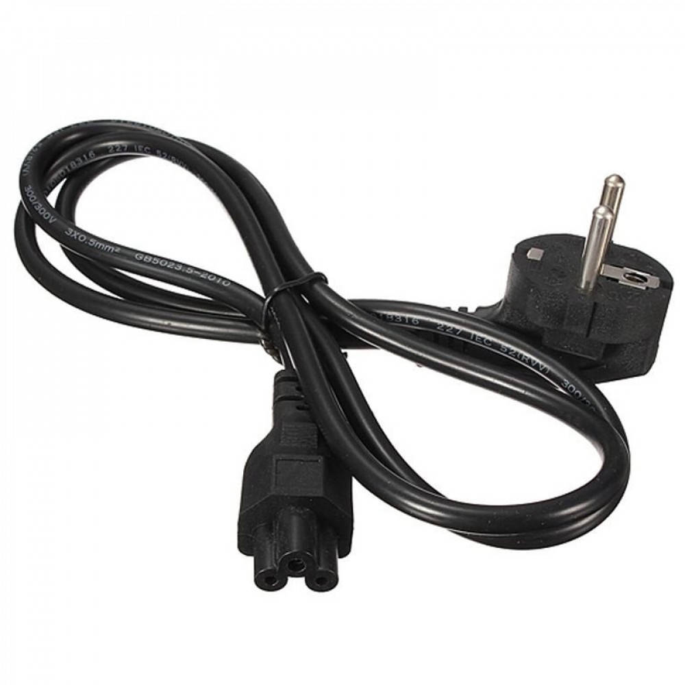 

Сетевой кабель для ноутбука 220V 1.5m, Black