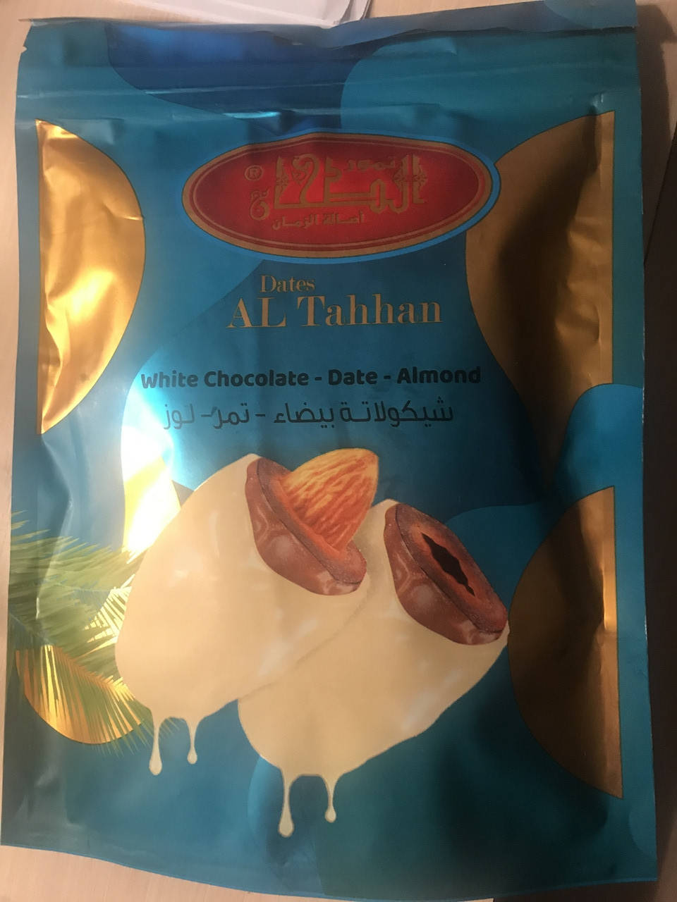 

Финики El Tahan с миндалем и белым шоколадом - пакет 100 г Египет