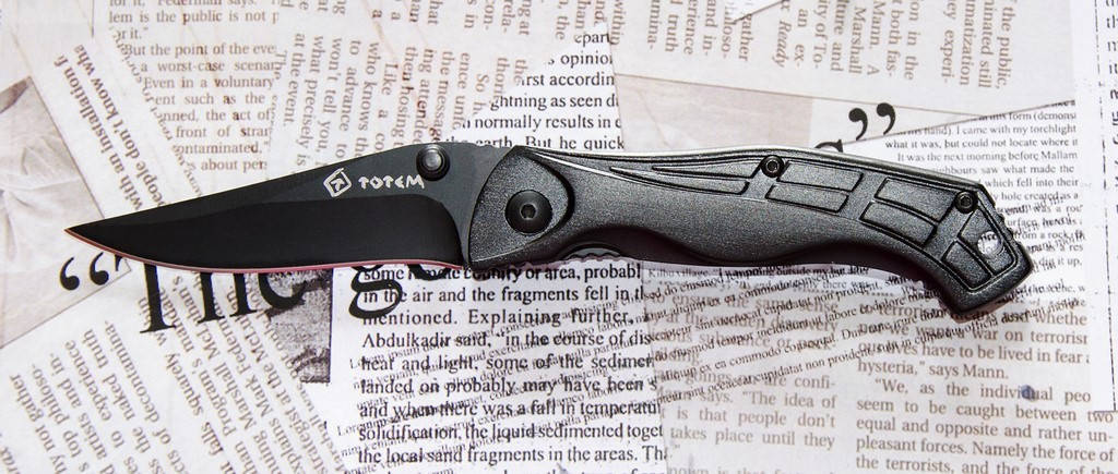 

Нож Складной Тотем C041B, Черный