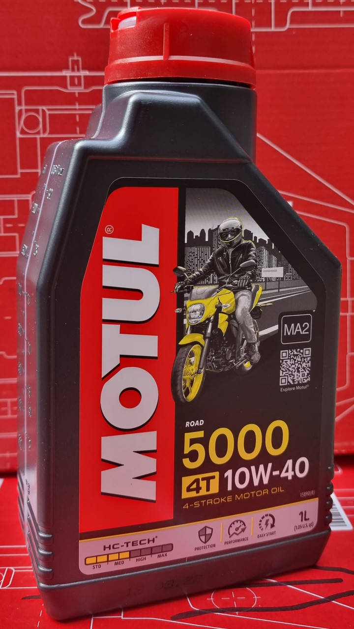 

Масло моторное для мотоциклов Motul 5000 4T SAE 10W40 (1L)