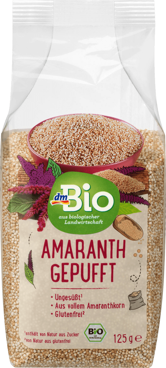 

Органический воздушный амарант dm Bio Amaranth Gepufft, 125 гр