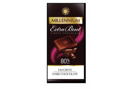 

Шоколад «Millennium Favorite» Brut чорний 80% 100г