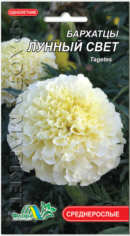 

Семена цветов бархатцы Лунный свет Флора маркет
